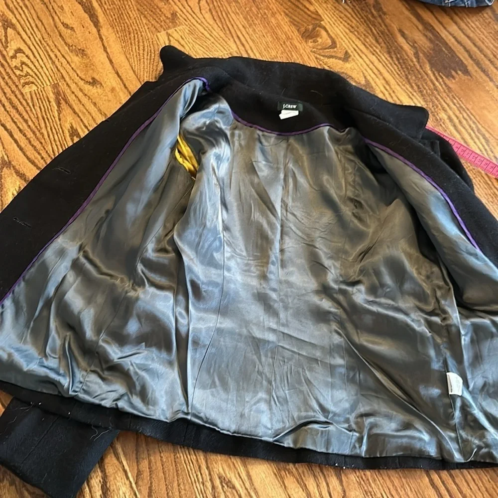 Wool J.Crew coat. Size 4. Black